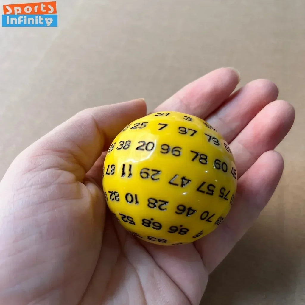 1pcs 100 Side Number Dice for DND TRPG RPG Cthulhu Board Game Running Team Black White Green Red Yellow Polyhedral Dnd Dice Set