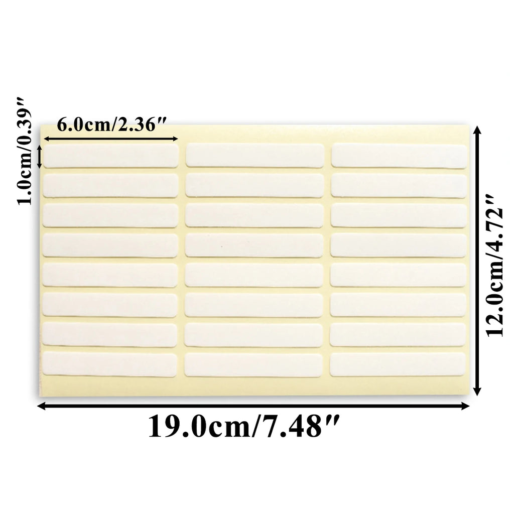 1 to 100 Sheets Double-Sided Crystal Nail Adhesive Strips Transparent PET Tape for False Nail Practice Display & Training Stands