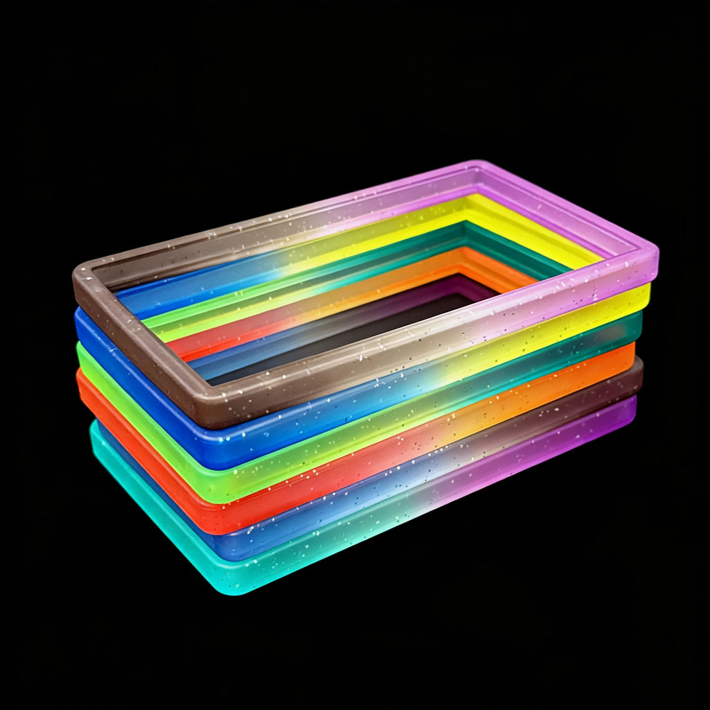 6-Pack Slab Guard for PSA Graded Cards TPU Slab Protector Graded Guard Bumper Guard Gradient Color Glitter Limited Edition