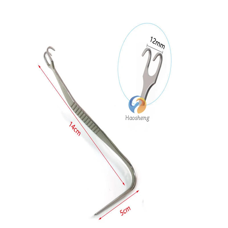 Nose Double Head Nasal Hook Deep Z-shape Mandibular Angle Rhinoplasty Cosmetic Plastic Surgery Aufricht Walter Nasal Retractor