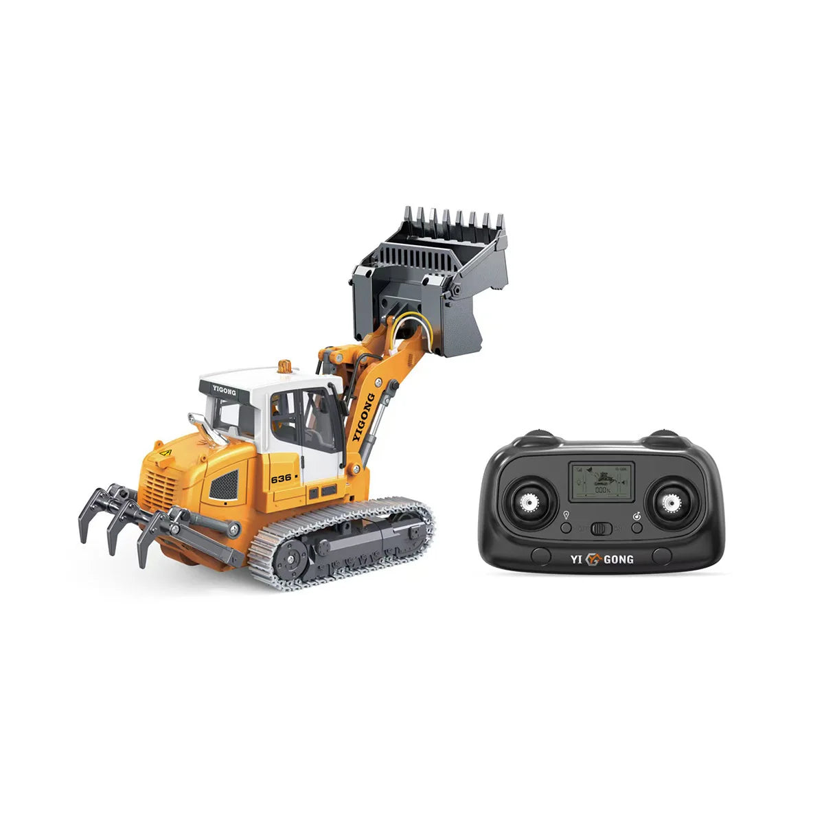 Mini Excavator 1/50 970 Electric Excavator Simulation Model With Lighting System Desktop Remote Control Excavator Model Toy