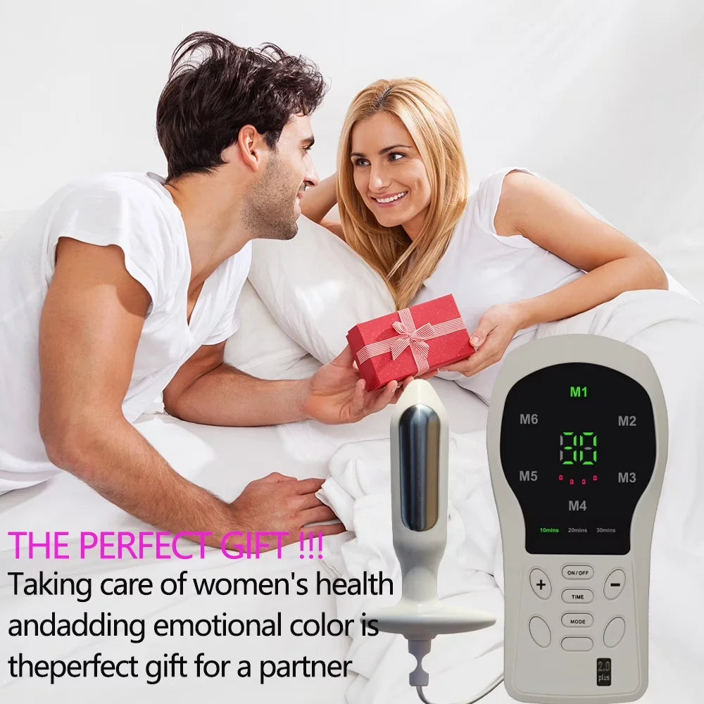 Kegel Exerciser Pelvic Floor Muscle Trainer with Electrical Stimulation & Biofeedback - Home Use for Incontinence Postpartum