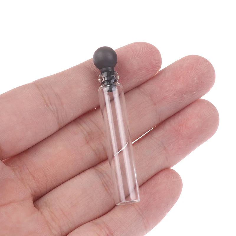 10pcs 0.5/1/2/3ml Empty Mini Glass Perfume Small Sample Vials Bottle Laboratory Liquid Fragrance Test Tube Empty Perfume Bottle