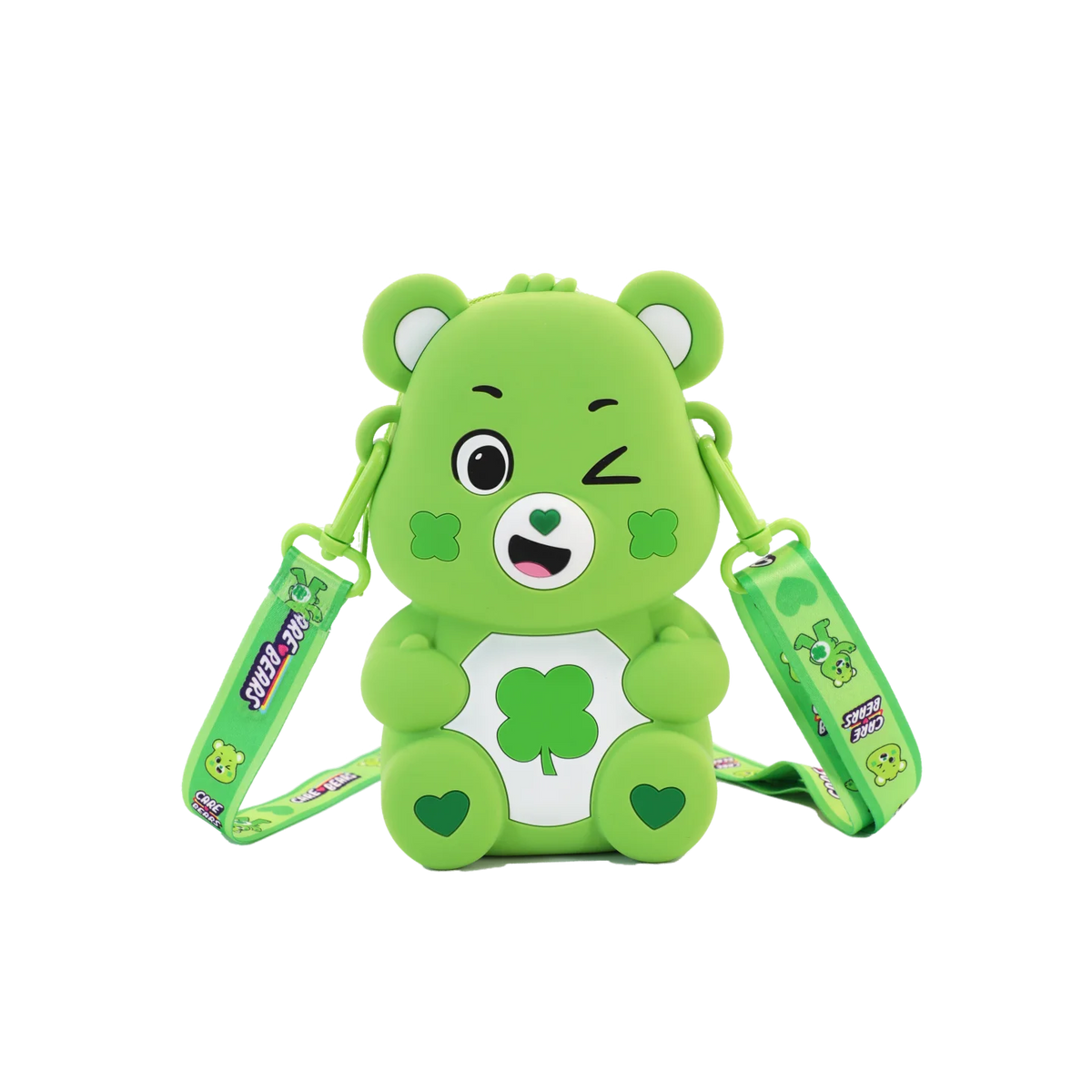 Care Bears Silicone Crossbody Bag Kawaii Cartoon Bear Shoulder Bag for Kids Cute Zipper Coin Purse Waterproof Mini Messenger Bag