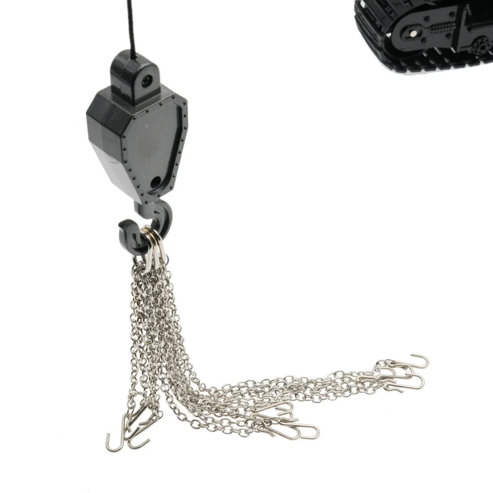 Generic Crane Model Lifting Chain Sling 1/50 Scale Hook Type Heavy Duty Lifting Hanger For Construction Hoisting Scene Hobbyists