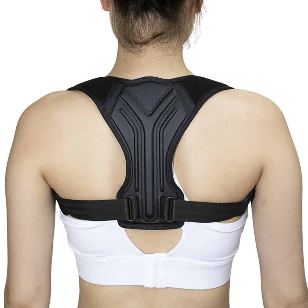 Adjustable Back Shoulder Posture Corrector Belt Clavicle Spine Pain Relief Support Reshape Your Body Home Office Back Neck Brace