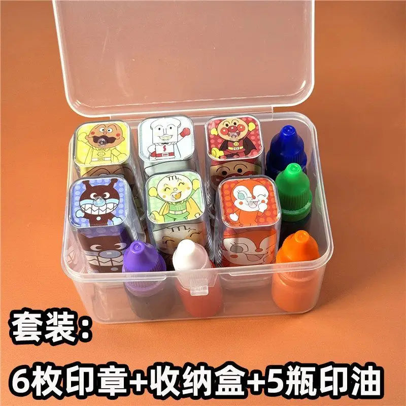 Anpanman Cartoon Stamp Character Anime Merchandise  Customization Seal Gift Color Stamp