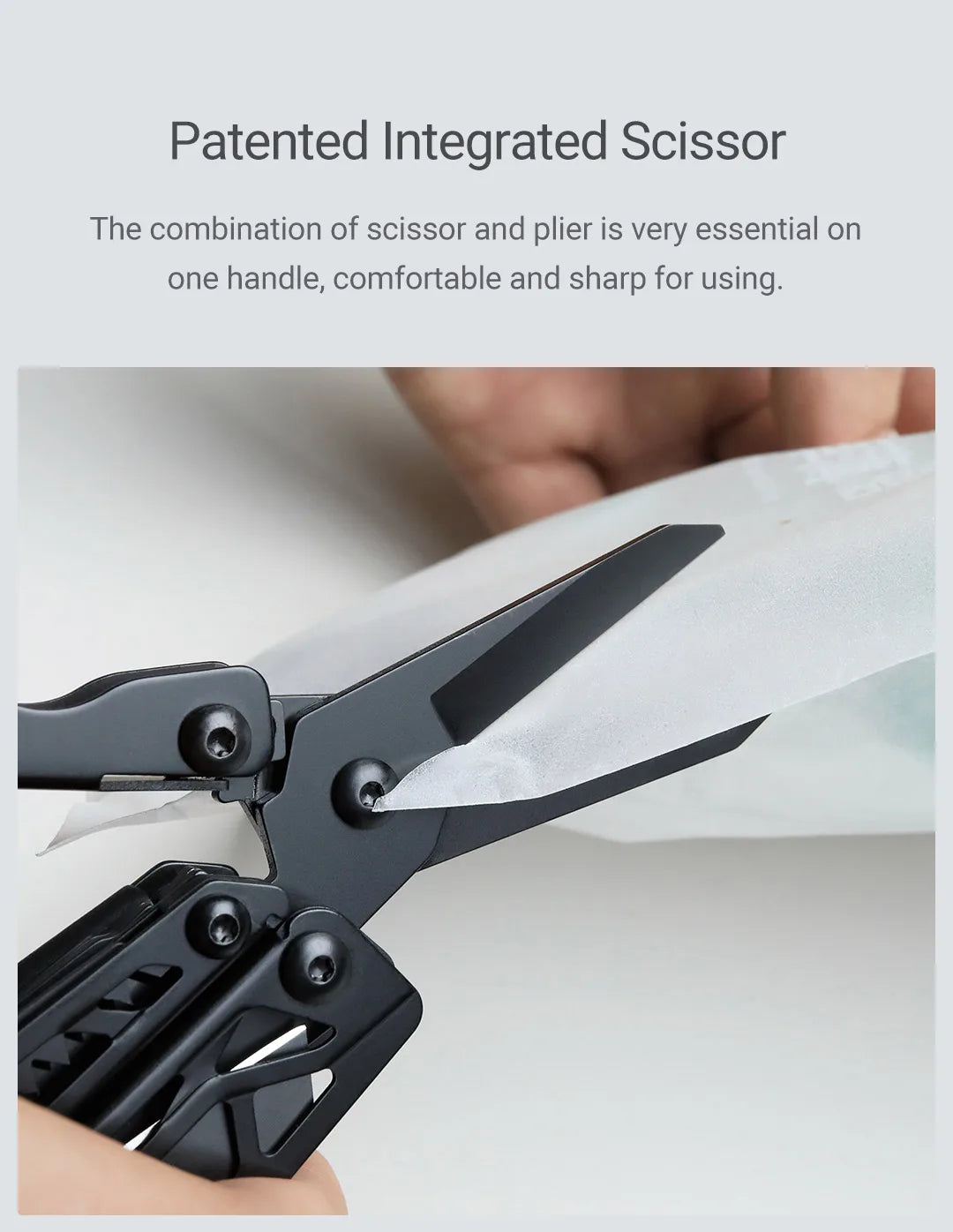 NexTool 11-In-1 Black Knight Multi-function Camping Tools Knife Outdoor Survival Folding Pliers Scissors Hand Multitool Tool Kit