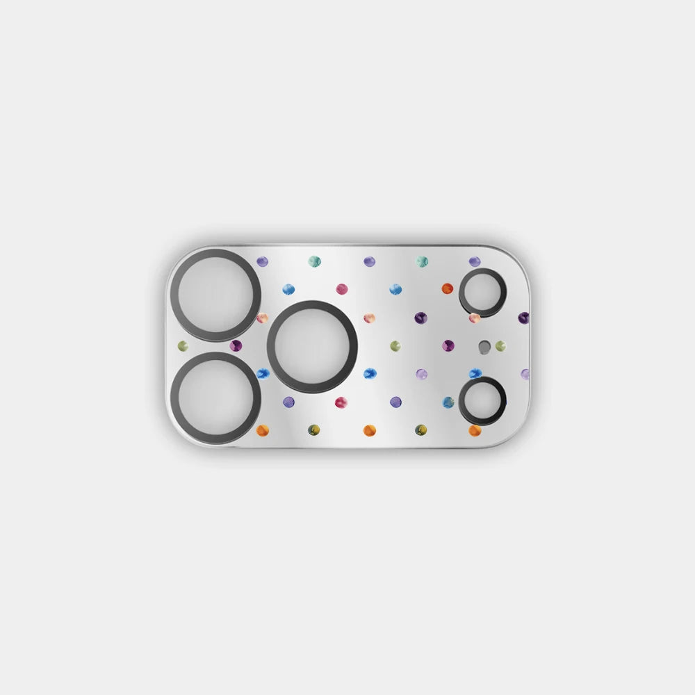 51-100 Cartoon Electroplated Camera Lens Protector for iPhone 17 Pro Max / 17 Pro Scratch Resistant Glass Rear Cover
