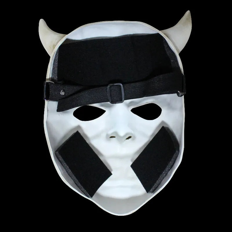 Halloween Horror The Black Phone Resin Mask Cosplay Scary Grabber Evil Killer Helmet Masquerade Mask Carnival Party Costume Prop