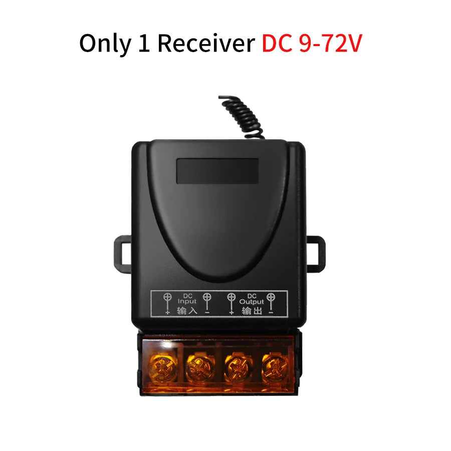 AC 75-220V DC 9-72V RF433Mhz Wireless Remote Control Switch 12V 24V 110V 220V 30A Relay Receiver for Water Pump Motor LED Light