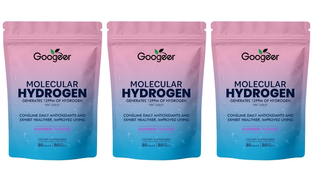 Molecular Hydrogen Tablets 12PPM Raspberry Flavor Magnesium Effervescent Supplement Antioxidant Daily Wellness Support 30Tablets