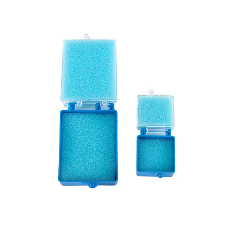 100/50Pcs Denture Storage Box Dental Implant Storage Box Plastic Tooth Box With Sponge Teeth Cleaning Tools Dentistry Materials