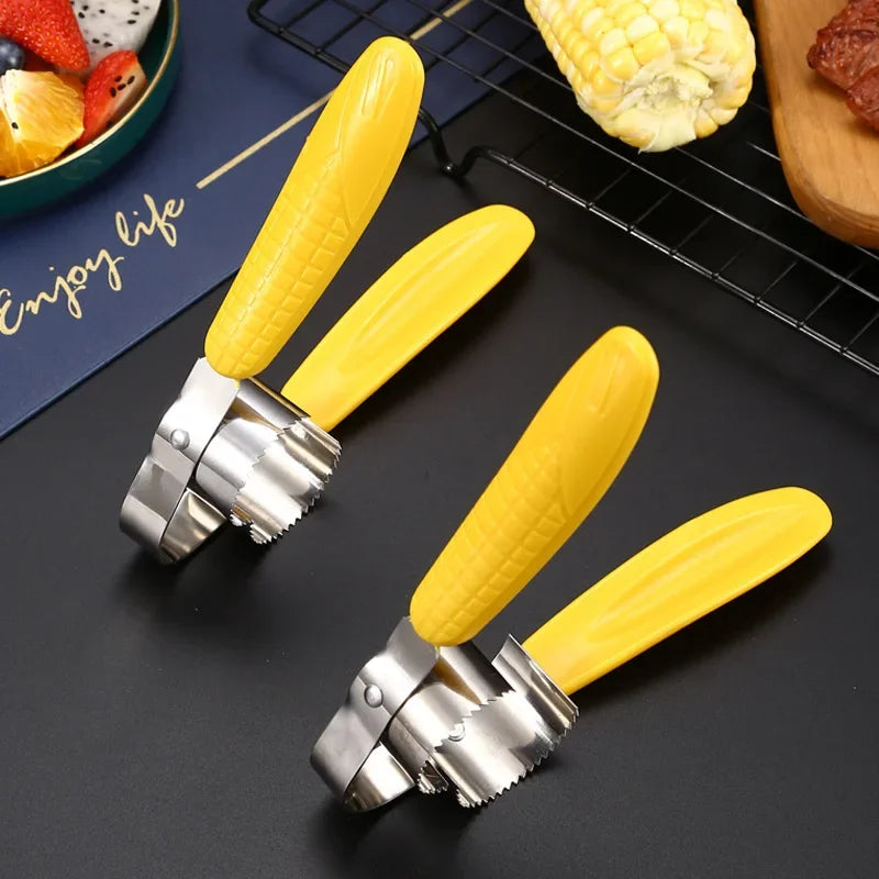 Manual Stainless Steel Corn Thresher Peeler Cob Stripper Remover Food Crusher Separator Creative Fruit Vegetable Kitchen Gadget