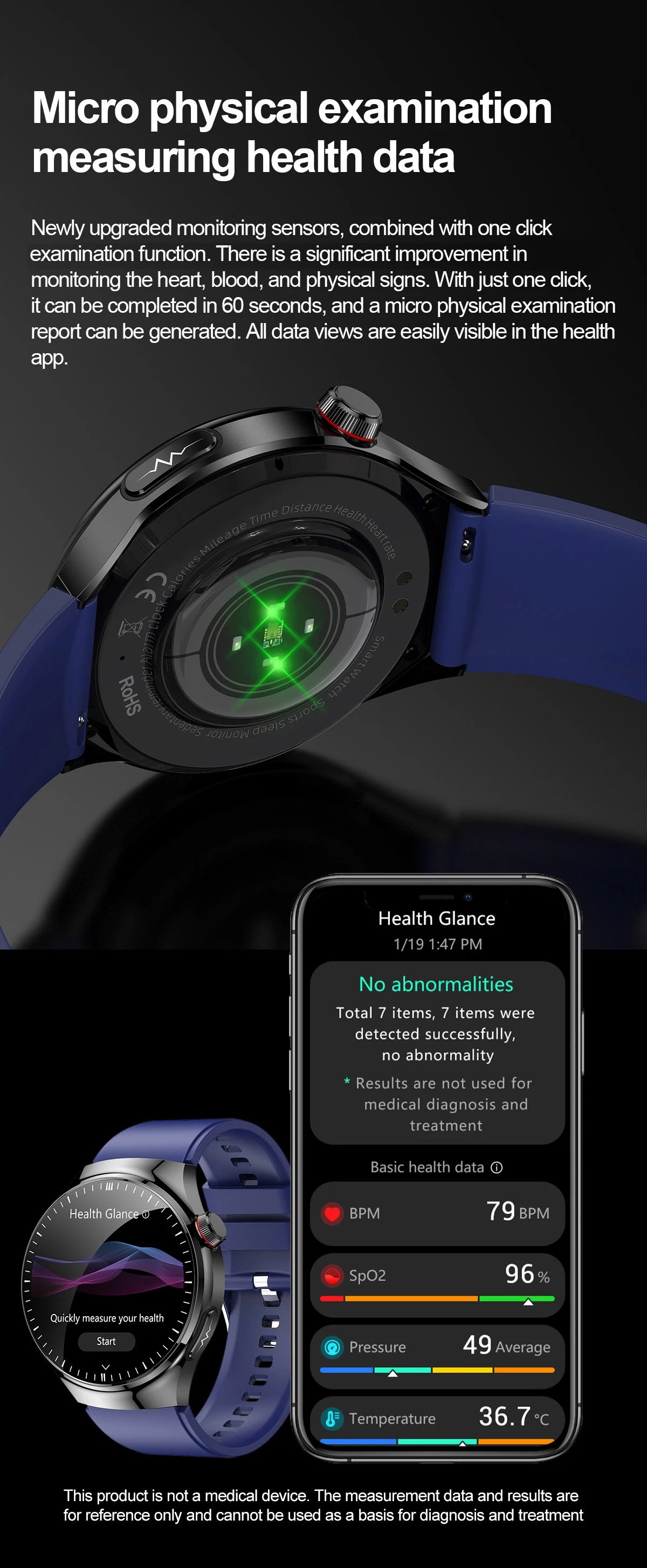2025 New GUHUAVMI Accurate Blood Lipid Uric Acid Smart Watch Men Women ECG+PPG Blood pressure Bluetooth call Health Smartwatches