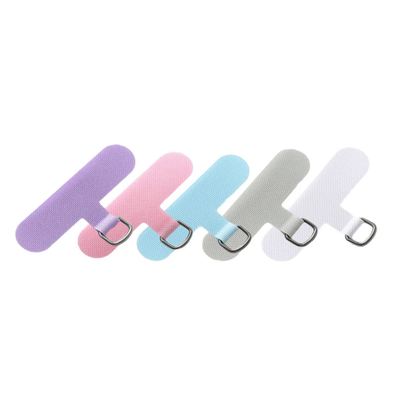 10/5/1Pcs Universal Tpu Mobile Phone Anti-lost Lanyard Card Gasket Nylon Detachable Phone Hanging Cord Strap Patch Tether Pad