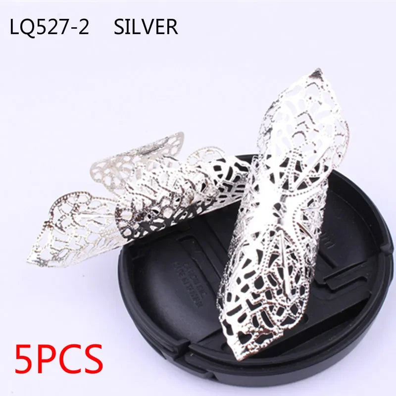 5 Pcs Round Adjustable Gold Metal Hair Tube Beads Rings Cuffs Hair Accessories Dreadlocks Cuff Clip Hair Jewelry for Braids
