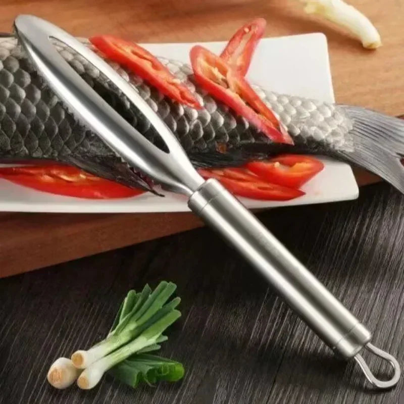 Multi-Purpose Kitchen Scraper, for Fish, Ginger, Crevices. 27cm, Pointed Tip, Versatile Tool