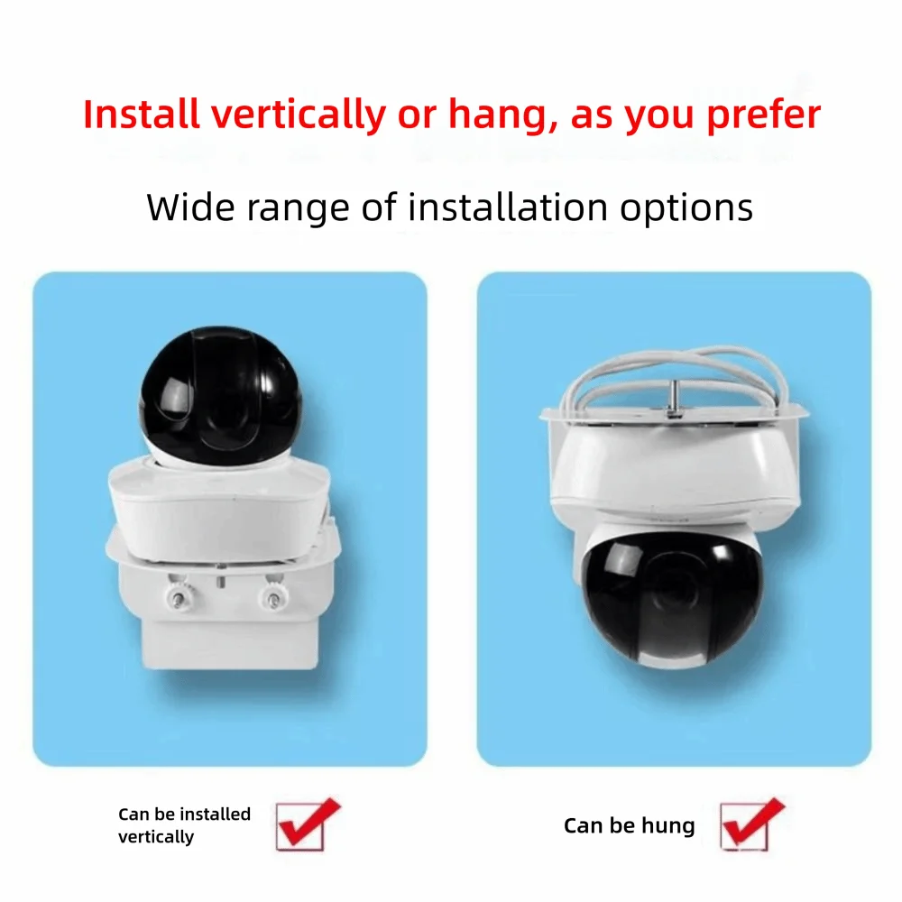 Side / Siding / Ceiling Mount Dome Camera Bracket Support Metal No Punching CCTV Camera Mount for Ezviz TP-LINK