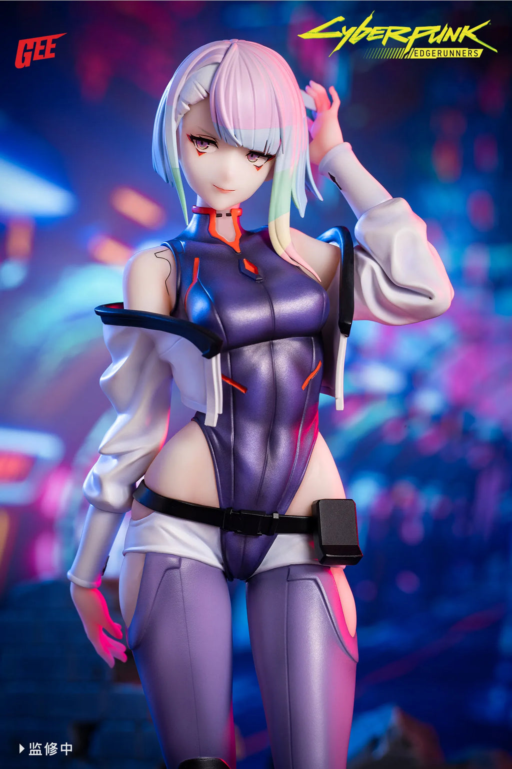 In Stock 24cm Cyberpunk: Edgerunners Lucy 1/7 Static Figurines Bookshelf, Desktop, Computer Case Decoration Collection Gift