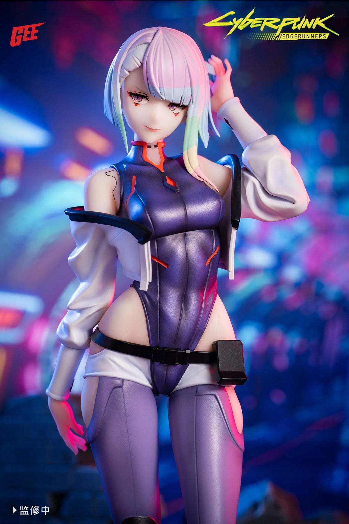 In Stock 24cm Cyberpunk: Edgerunners Lucy 1/7 Static Figurines Bookshelf, Desktop, Computer Case Decoration Collection Gift