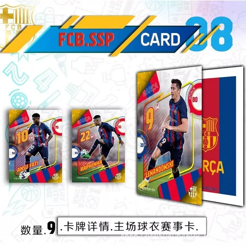 Barcelona Football Star Cards Gold Signature Collectors Edition Rare Out Of Print Fans Official Fans Gift Toy
