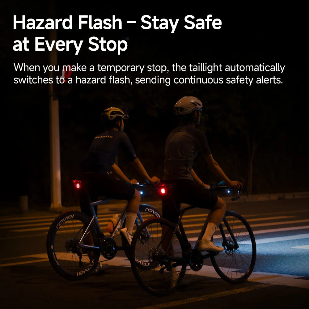 iGPSPORT TL50 Bike Tail Light Rear Bike Light Di2 Control 6 Light Mode Automatic Brake Sensing USB Rechargeable