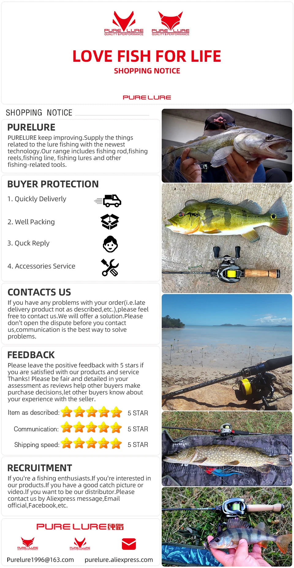 PURELURE SEABED Lightweight Long-Range Micro Bait All-Fuji Small Root Rod Spinning Casting Rod Bottom Probe Set Perch
