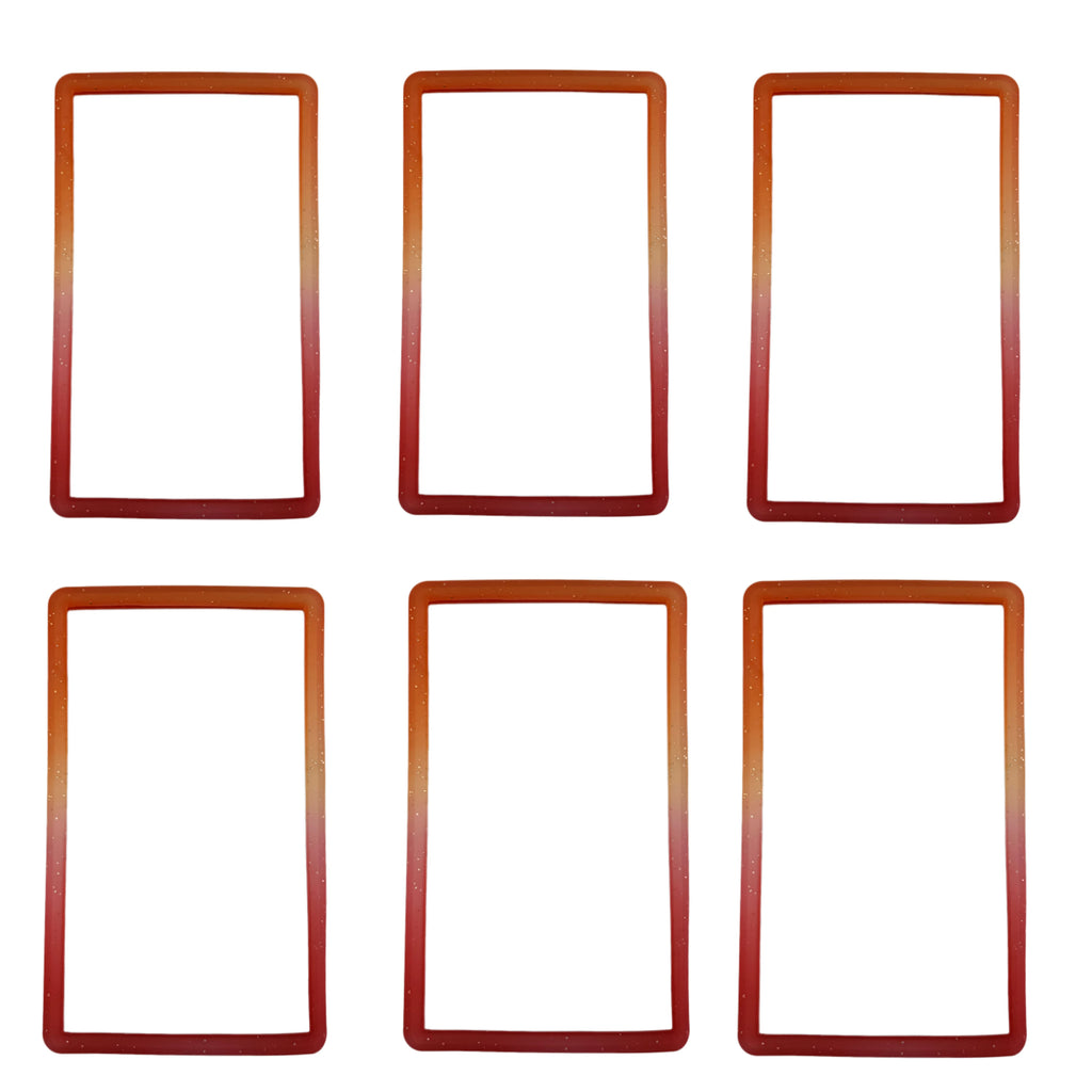 6-Pack Slab Guard for PSA Graded Cards TPU Slab Protector Graded Guard Bumper Guard Gradient Color Glitter Limited Edition