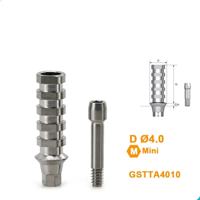 10pcs Dental Third Party Accessories Are Suitable for Temporary Screw Implant Replacements with Finished OSSTEM Products