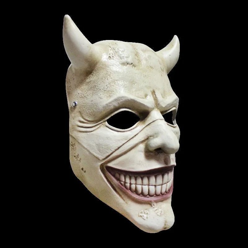 Halloween Horror The Black Phone Resin Mask Cosplay Scary Grabber Evil Killer Helmet Masquerade Mask Carnival Party Costume Prop