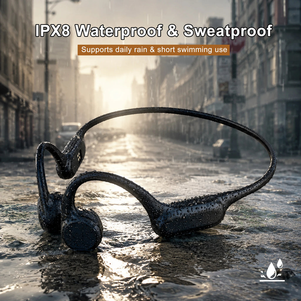 Open Ear Bone Conduction Hearing Aid Bluetooth Headphones for Deaf Multi Channel Rechargeable Hearing Aids