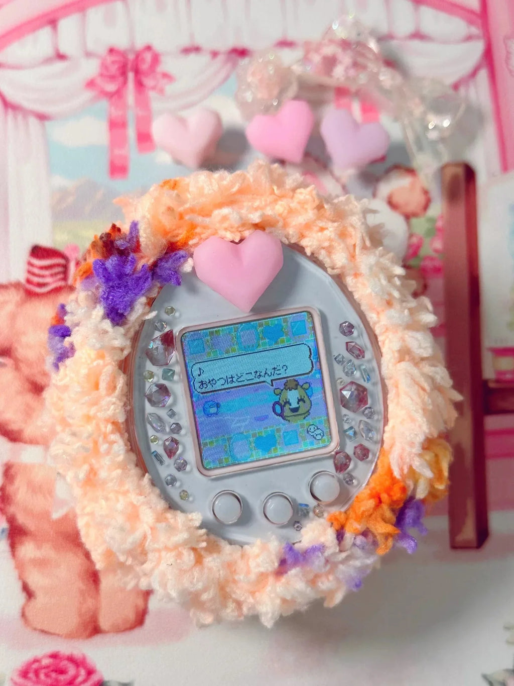 Tamagotchi Uni Electronic Pet Color Ps Silicone Heart Imitation Original Heart Plug
