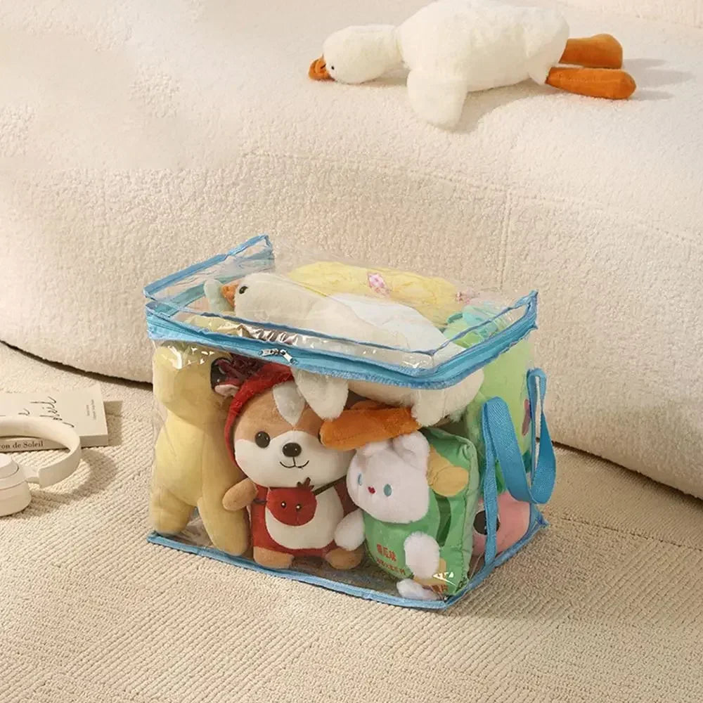 1/3/5PCS Clear PVC Storage Box Waterproof Dustproof Display Case for Plush Toys Doll Collection Home Storage Container Decor