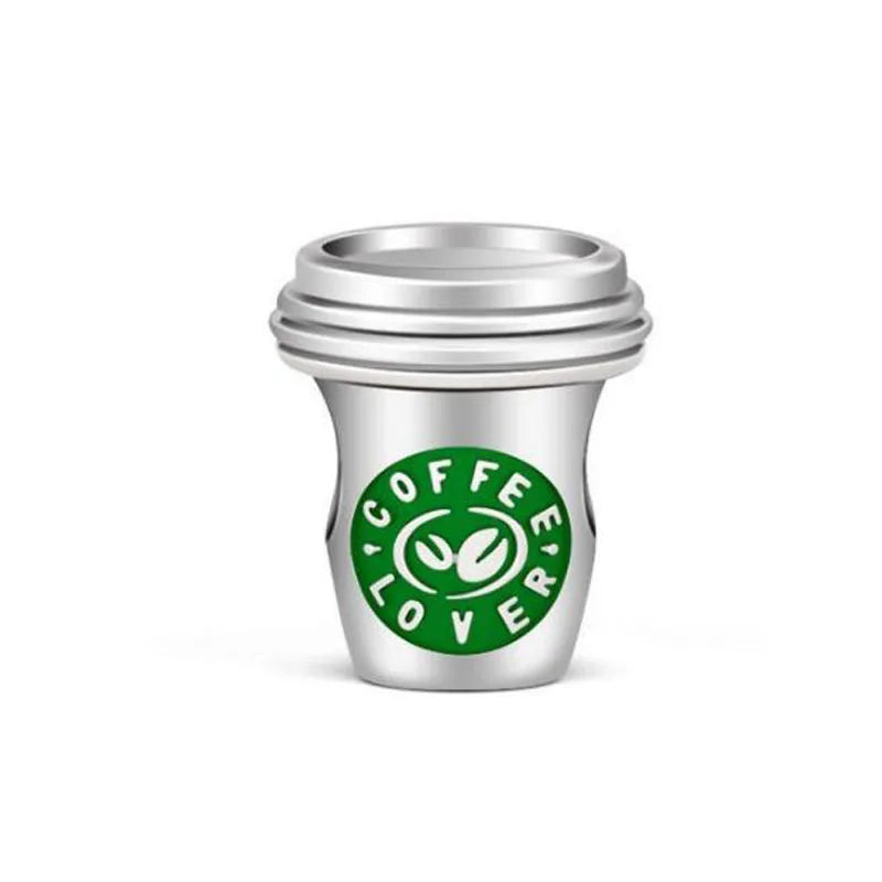 Hot Selling 925 Silver Cup,Coffee Cup,Beer,Bead Pendant Suitable European Original Bracelet DIY Accessories,Exquisite Jewelry ﻿