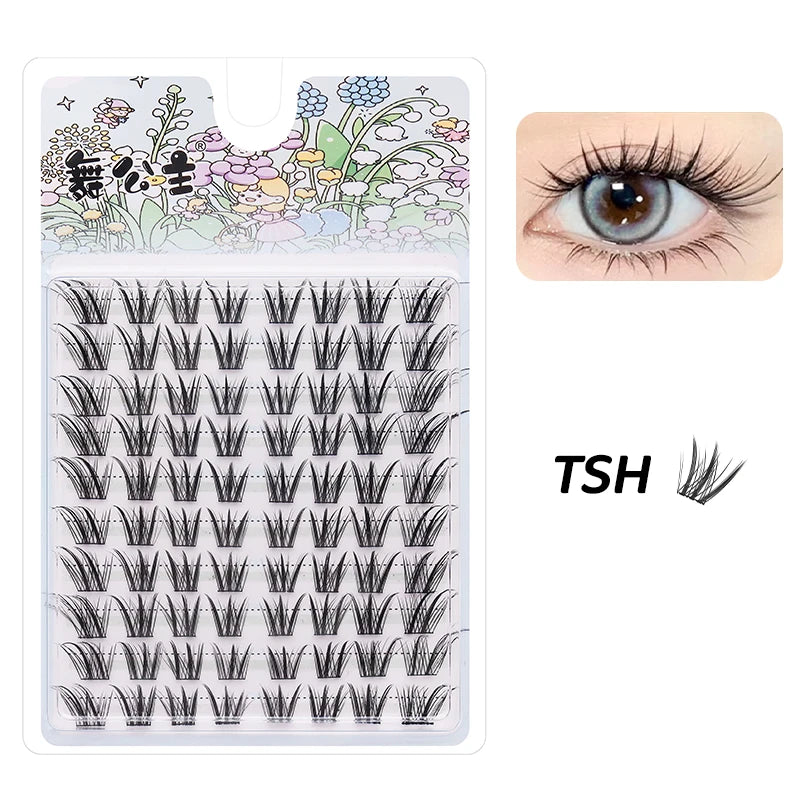 10 Rows Individual Lashes DIY at Home Lash Extension Cluster Wholesale Natural Makeup Eyelashes