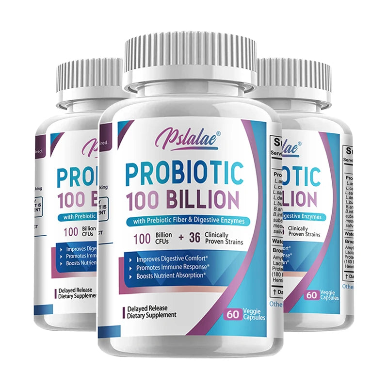 Probiotics 100 Billion - Help with Intestinal Health, Nutrient Digestion, Weight Management, Bloating Relief, Calorie Control
