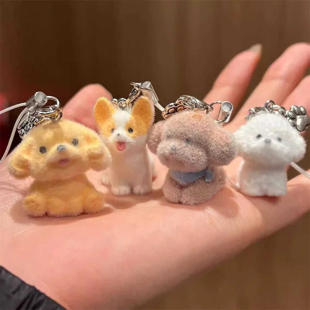 Cute Rabbit Anime Dog Cartoon New Animal Pendant Cute Keychain Phone Case Backpack Wallet Accessories Women Furniture Decoration