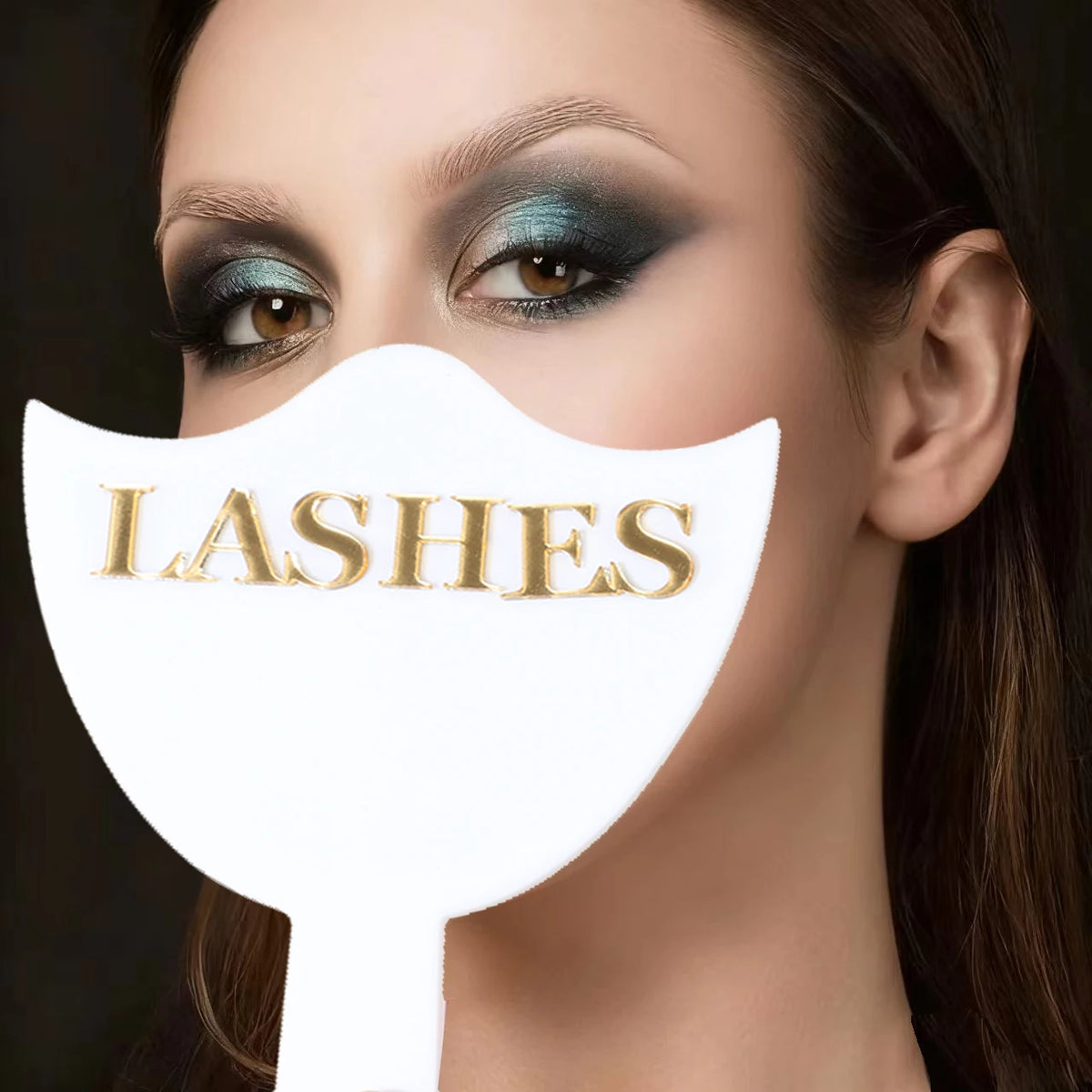 Professional Eyelash Extension Mirror - High Definition Glass, with Handle for Precision Lashing & Makeup