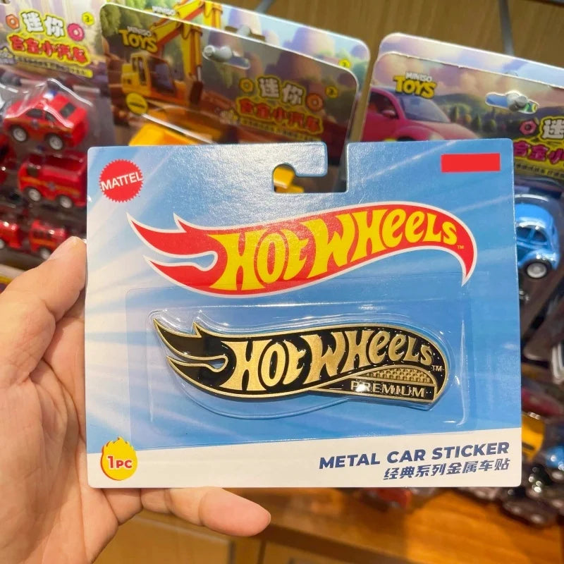 2026 Hot Wheels Co Branded Metal Car Stickers Classic Logo Series Car Model Decoration Collection