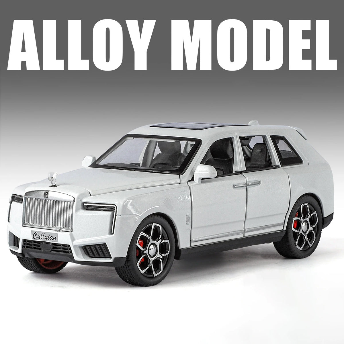 1/32 2025 Rolls Royce SUV Cullinan Alloy Luxury Car Model Diecast Metal Toy Off-road Vehicle Car Model Sound and Light Kids Gift