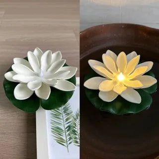 15CM LED Lotus Night Lamp Floating Water Sensor Flower Lamp Garden Home Decor Party Lotus Light Navidad Christmas Supplies