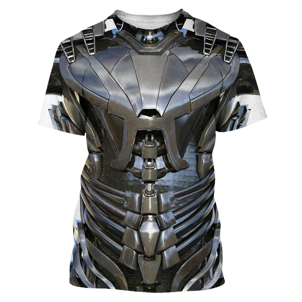 Men's Muay Thai casual T-shirt running sports short sleeved 3D printed short sleeved summer new breathable and comfortable T-shi