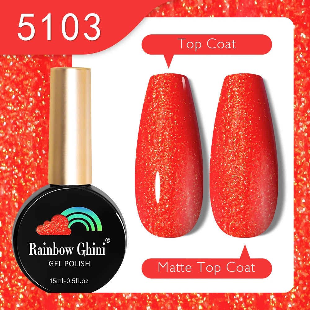 RG 15ML HEMA&TPO FREE Summer Series Fluorescent Gel Polish in Sporty Style Y2K Nail Polish Suitable for Parties Nail Art UV Gel