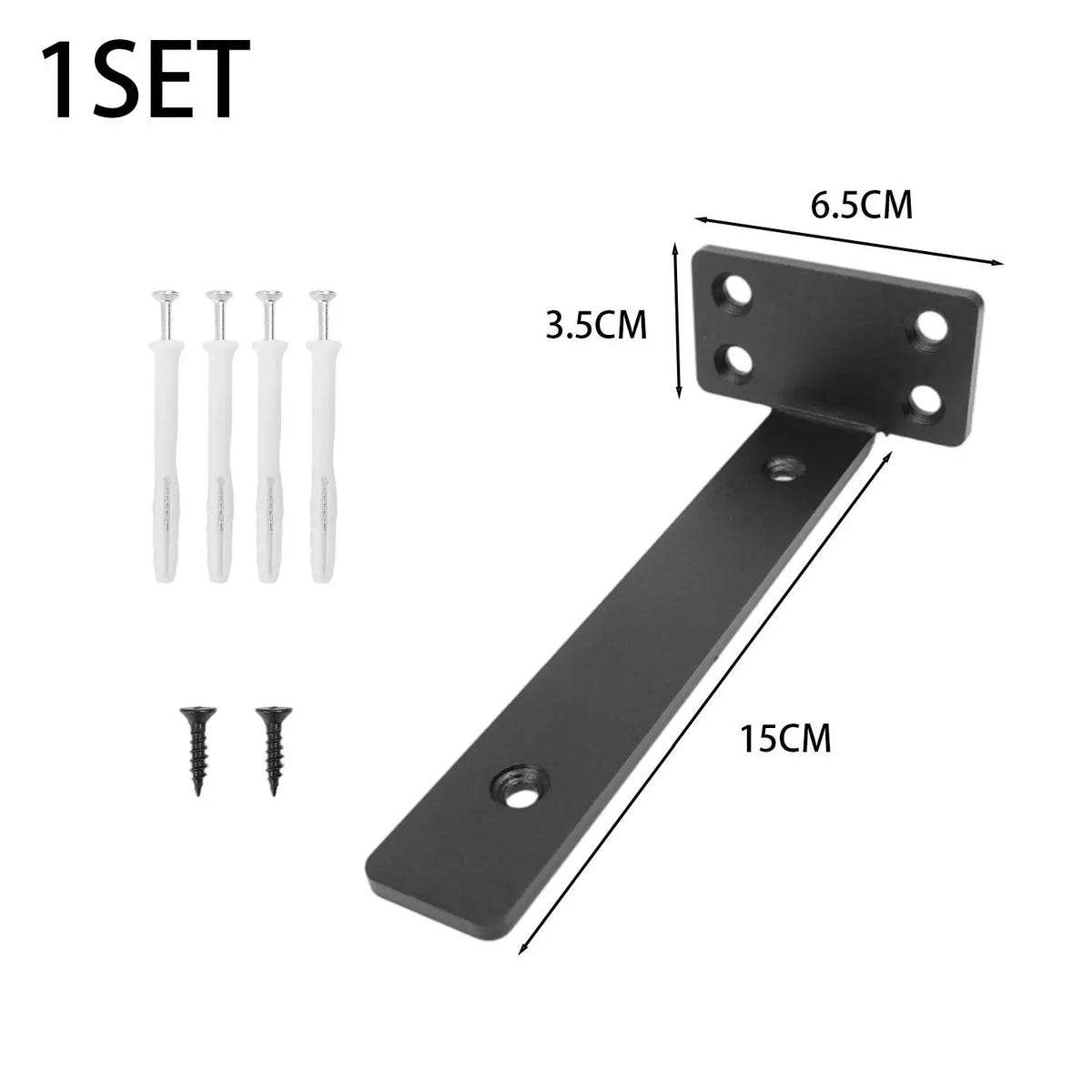 Thickened Floating Shelf Brackets Integrated Wall-Mounted Invisible L Bracke Rust-Resistant Heavy Duty Furniture Board Support