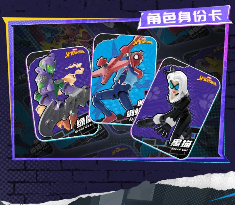 In Stock BLOKEES Marvel Comics Star Edition GV01 GV06 Spider-Man Scarlet Spider Shocker Splicing Toy Model Collection Gift
