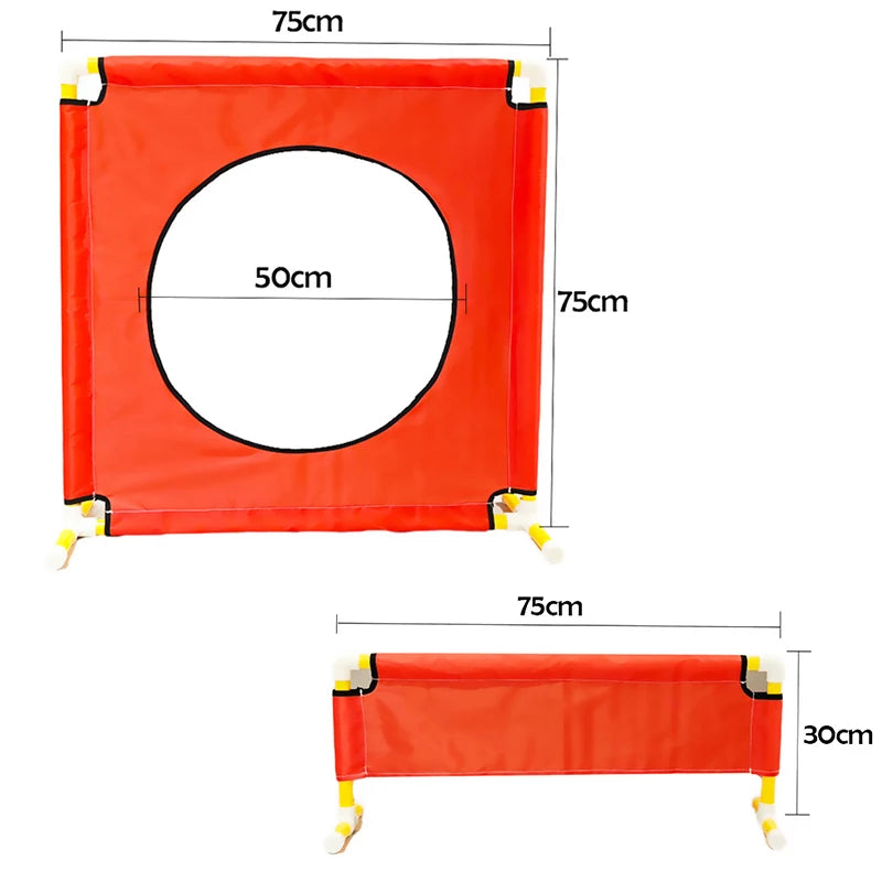Kids Agility Obstacle Course Toys Colorful Jump Hurdle & Crawl Through Window Frame Children Sensory Integration Training Indoor