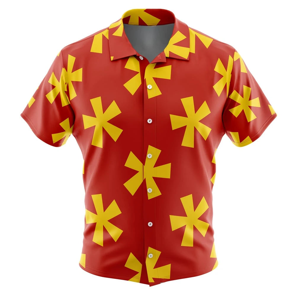 Chip N Dale Button Up Hawaiian ShirtFashion Trend Breathable Loose Versatile Casual Sports Summer Men