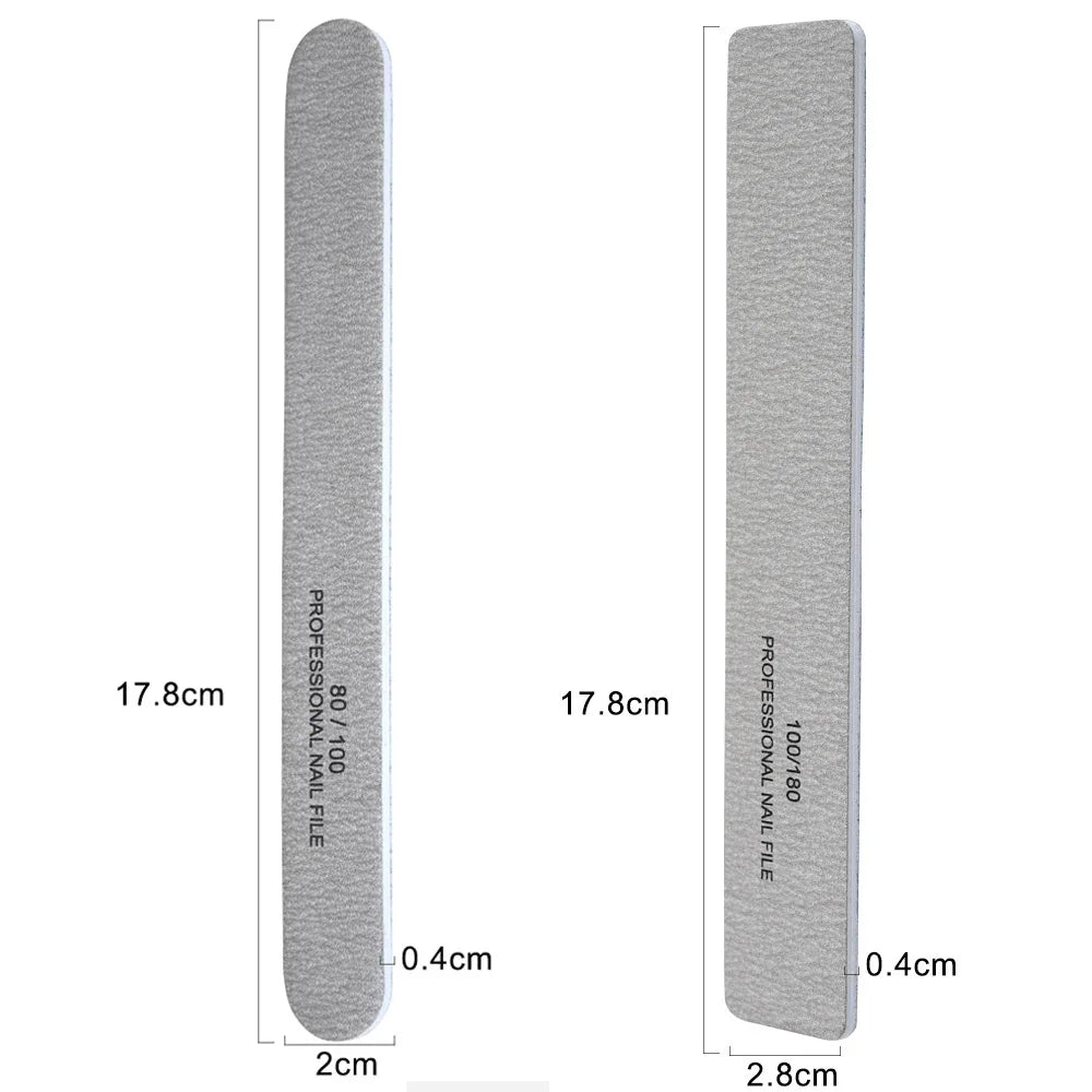 1000Pcs Big Size Nail Tools Nail Files for Nail Coarse File  Emery Board Manicure Nail Buffer