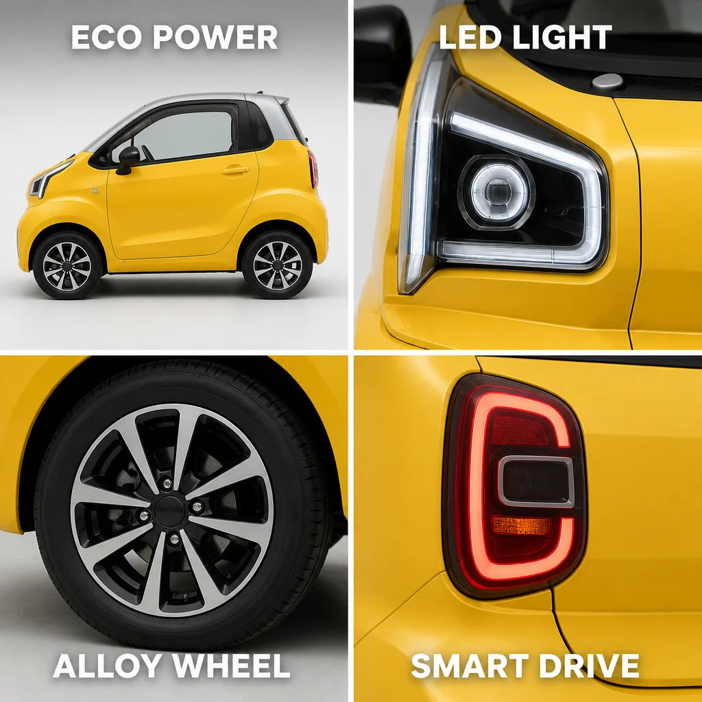 Tc Economical four-wheeled electric vehicles, small and easy parking, urban scooters, rechargeable electric vehicles, suitable f